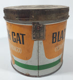 Vintage Black Cat Cigarette Tobacco Tin Metal Can