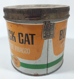 Vintage Black Cat Cigarette Tobacco Tin Metal Can