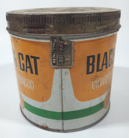 Vintage Black Cat Cigarette Tobacco Tin Metal Can