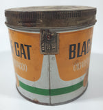 Vintage Black Cat Cigarette Tobacco Tin Metal Can