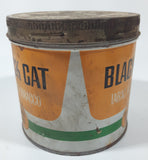 Vintage Black Cat Cigarette Tobacco Tin Metal Can