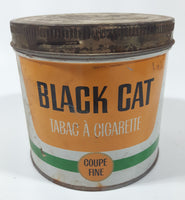 Vintage Black Cat Cigarette Tobacco Tin Metal Can