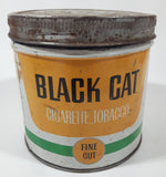 Vintage Black Cat Cigarette Tobacco Tin Metal Can