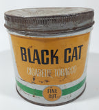 Vintage Black Cat Cigarette Tobacco Tin Metal Can