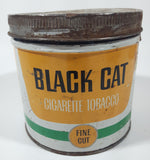 Vintage Black Cat Cigarette Tobacco Tin Metal Can