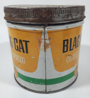 Vintage Black Cat Cigarette Tobacco Tin Metal Can