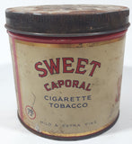 Vintage Sweet Caporal Cigarette Tobacco 75 Cents Tin Metal Can