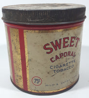 Vintage Sweet Caporal Cigarette Tobacco 75 Cents Tin Metal Can