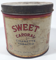 Vintage Sweet Caporal Cigarette Tobacco 75 Cents Tin Metal Can