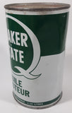 Vintage Quaker State S.A.E. 10W Motor Oil 1 Imperial Quart 1.14 Litres Metal Can Partially FULL Burlington, Ontario