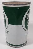 Vintage Quaker State S.A.E. 10W Motor Oil 1 Imperial Quart 1.14 Litres Metal Can Partially FULL Burlington, Ontario