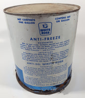 Rare Antique White Rose Anti-Freeze One Gallon Metal Can