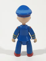 2003 Cinar PBS Caillou Airplane Pilot 3 1/4" Tall Hard Plastic Toy Action Figure