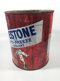 Vintage Union Carbide Eveready Prestone Brand Anti-Freeze Coolant One Gallon Metal Can