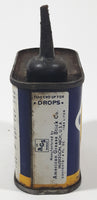 Vintage 1948 Lock Ease Graphited Lock Fluid 4 Fl. Oz. 2 3/4" Tall Metal Oiler Can