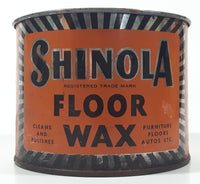 Vintage Shinola Floor Wax 4 1/4" Tall Metal Can