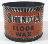 Vintage Shinola Floor Wax 4 1/4" Tall Metal Can