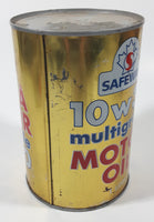 Vintage Safeway 10w30 Multigrade Motor Oil 5 7/8" Tall 1 Litre Metal Oil Can