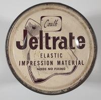 Vintage The L.D. Caulk Company Caulk Jeltrate Elastic Impression Material 6 3/8" Tall Metal Can