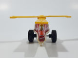 Vintage ND Fire Dept. Helicopter Plastic and Tin Metal Toy Made in Japan Broken Blade