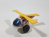 Vintage ND Fire Dept. Helicopter Plastic and Tin Metal Toy Made in Japan Broken Blade