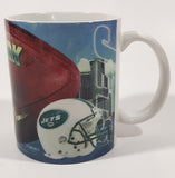 1998 Xpres Corp NFL New York Jets 3 3/4" Tall Ceramic Coffee Mug Cup