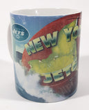 1998 Xpres Corp NFL New York Jets 3 3/4" Tall Ceramic Coffee Mug Cup