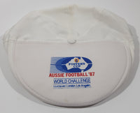 Rare Vintage Wilson Foster's Cup Aussie Football '87 World Challenge Vancouver London Los Angeles Flat Cap Hat