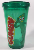 2012 Prema Toy Co. Gumby Green 16 oz. 6 1/4" Tall Hard Plastic Travel Cup with Lid