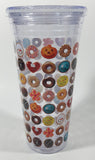 Whirley DrinkWorks Krispy Kreme Doughnuts 8" Tall Hard Plastic Travel Mug Cup with Lid