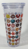 Whirley DrinkWorks Krispy Kreme Doughnuts 8" Tall Hard Plastic Travel Mug Cup with Lid