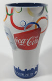 Coca Cola Vancouver 2010 Olympics 6 1/2" Tall Embossed Ceramic Cup