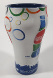 Coca Cola Vancouver 2010 Olympics 6 1/2" Tall Embossed Ceramic Cup