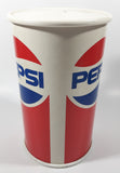 Vintage 1980s Pepsi 9 1/4" Tall Cardboard and Plastic Can Shaped Coin Bank