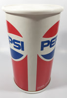 Vintage 1980s Pepsi 9 1/4" Tall Cardboard and Plastic Can Shaped Coin Bank