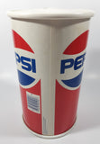 Vintage 1980s Pepsi 9 1/4" Tall Cardboard and Plastic Can Shaped Coin Bank