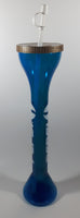 Rare Vintage Whirley Pepsi 24 Oz. 20" Tall Translucent Blue Drink Bottle Yard Cup With Straw and Cap