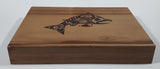 Red and Black Spirit Salmon Fish Native Aboriginal Art 10 5/8" Long Wood Box with Sliding Lid