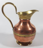 Vintage Brass and Copper Pitcher Ewer Jug