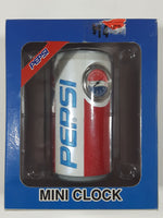 Pepsi Can Shaped 3 1/2" Tall Mini Clock New in Box