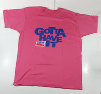 Hanes Fifty-Fifty Pepsi Cola Gotta Have It XL 48-48 X Large Pink T-Shirt