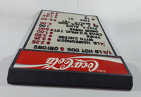 Vintage Enjoy Coca Cola 16 1/2" x 28" Plastic Menu Board