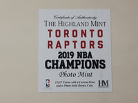 The Highland Mint NBA Finals 2019 NBA Champions We The North We The Champs Toronto Raptors 12" x 15" Framed Picture with Solid Bronze Coin Medallion