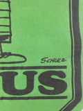 Rare Vintage 1970 United Feature Syndicate Peanuts Charles Schulz Linus To Know Me Is To Love Me! 15" x 34" Green Felt Banner Pennant