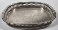 Rare Vintage Wm. A. Rogers 3492 Air Canada Engraved Etched Silver Plated Brass Airplane Beverage Serving Tray