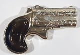 Vintage Avon Derringer Hand Gun Shaped Brown Amber Glass Cologne Bottle