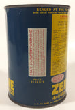 Vintage Dupont Zerone Anti-Rust Anti-Freeze Blue 5 1/2" Tall One Quart Metal Can