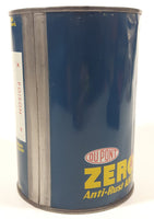 Vintage Dupont Zerone Anti-Rust Anti-Freeze Blue 5 1/2" Tall One Quart Metal Can