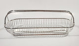 Vintage 1983 F.B. Rogers Silver Company Silverplated Roll Basket with Swing Handles New in Box