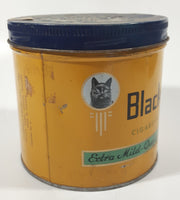 Rare Vintage Black Cat Cigarette Tobacco Extra Mild Quality Superfine Tin Metal Can